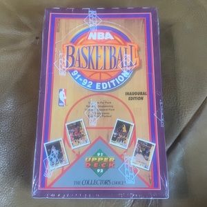 COPY - 1991-92 Upper Deck Basketball 1st Year Sealed Box. 36 packs  12 cards pe…